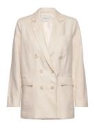 Celina Over D Linen Blazer Cream Malina