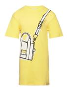 Short Sleeved Dress Yellow Little Marc Jacobs