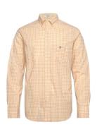 Reg Poplin Gingham Shirt Yellow GANT