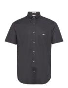 Reg Poplin Ss Shirt Black GANT