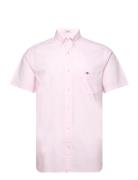 Reg Poplin Ss Shirt Pink GANT