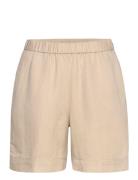 Rel Linen Blend Pull On Shorts Beige GANT