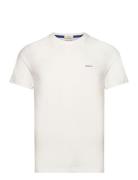 Contrast Logo Ss T-Shirt White GANT