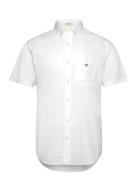 Reg Cotton Linen Ss Shirt White GANT
