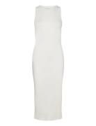 Vmlavender Sl O-Neck Calf Dress Vma Noos Cream Vero Moda