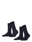 Fine Dot So 2P Navy Esprit Socks