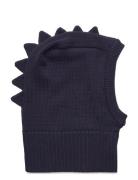 Balaclava Triangles Knit Navy Huttelihut