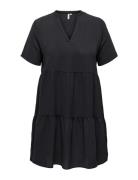 Carluxjoy 2/4 Knee Dress Aop Black ONLY Carmakoma