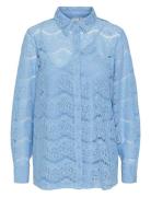 Yaslarisso Ls Lace Shirt - Show Blue YAS