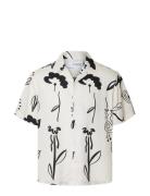 Slhrelax-Rajesh Shirt Ss Aop White Selected Homme