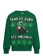 Sweatshirt Sky Christmas Uni Green Lindex