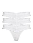 Brief Thong Low Lacey 3 Pack White Lindex