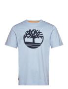 Kennebec River Tree Logo Short Sleeve Tee Skyway Blue Timberland