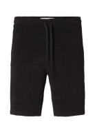 Slhrelax-Terry Shorts Ex Black Selected Homme
