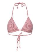 Striba Bel Bikini Top Red Becksöndergaard