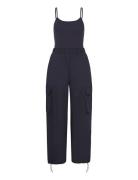 Parachute Jumpsuit With Braces Navy Mango