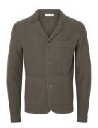 Slhnealy Knit Blazer W Noos Brown Selected Homme