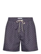 Stan Aop Swim Shorts 2.0 Navy Les Deux