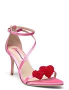 Amy Satin Heart Pink Custommade