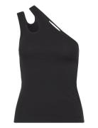 Jersey -Shoulder Top Black REMAIN Birger Christensen