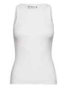 Knotted Back Rib Top White REMAIN Birger Christensen