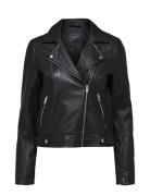 Slfkatie Leather Jacket B Noos Black Selected Femme