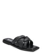 Bialillie Padded Cross Slide Smooth Leather Black Bianco