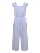 Ruched-Detail Jumpsuit Blue Mango