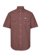 Ss Western Shirt Orange Wrangler