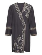 Sabrina Wrap Dress Black ODD MOLLY