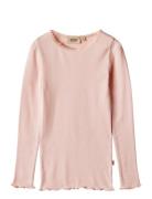 Rib T-Shirt L/S Reese Pink Wheat