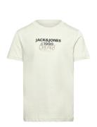 Jorbushwick Tee Ss Crew Neck Fst Jnr Cream Jack & J S