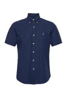 Custom Fit Stretch Poplin Shirt Blue Polo Ralph Lauren