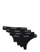 Pclogo Lady Thong 4 Pack Noos Bc Black Pieces