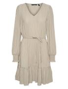 Vmsoma Ls Short Dress Jrs Beige Vero Moda