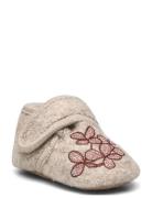 Hortensia Wool Slippers Beige Melton