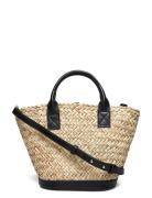 Natural Fibre Basket Bag Beige Mango