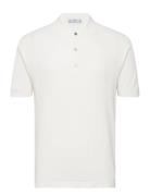 Knit Cotton Polo Shirt White Mango