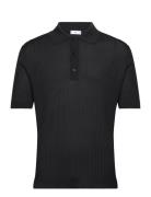 Knit Cotton Polo Shirt Black Mango