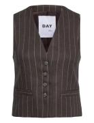 Frida - Casual Linen Stripe Brown Day Birger Et Mikkelsen