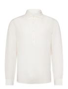 Relaxed-Fit Linen Shirt White Mango