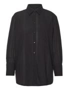 Rel Seersucker Stripe Shirt Black GANT