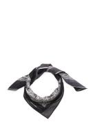 Soft Cotton Self Scarf Black Mads Nørgaard