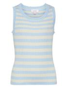 Vmfiji Sl U-Neck Top Ga Girl Blue Vero Moda Girl