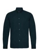 Kristian Stripe Poplin Shirt Navy Les Deux