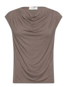 Viscose T-Shirt Brown Rosemunde