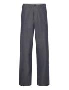 Flint Wide Slub Yarn Pants - Gots/V Grey Knowledge Cotton Apparel