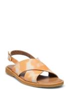 Sandals - Flat - Open Toe - Op Orange ANGULUS