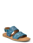 Sandals - Flat Blue ANGULUS