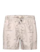 Nb Bar Nikben Swimtrunks Sand Cream Nikben